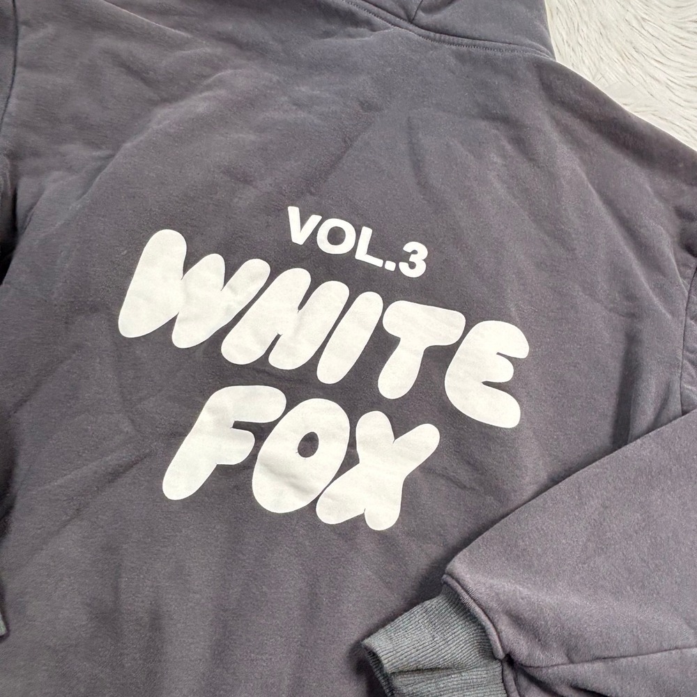 White Fox Women's S Oversized Gray Offstage Hoodie Shadow Cozycore Lounge